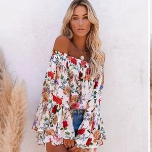 NWOT Summer harvest crop top